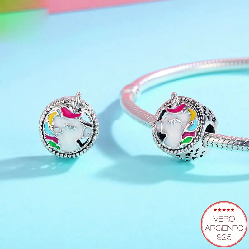 "Unicorn" - charm unicorno in argento - IN ESCLUSIVA