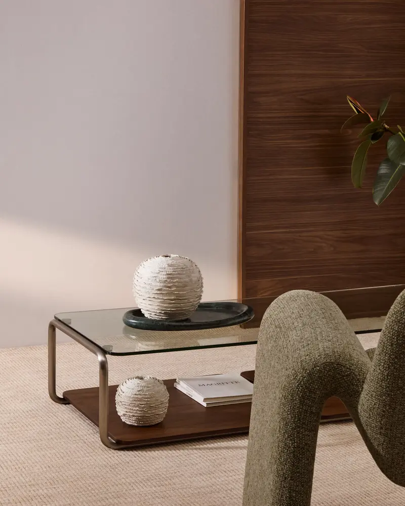 Vaso Evania in ceramica beige 21 cm
