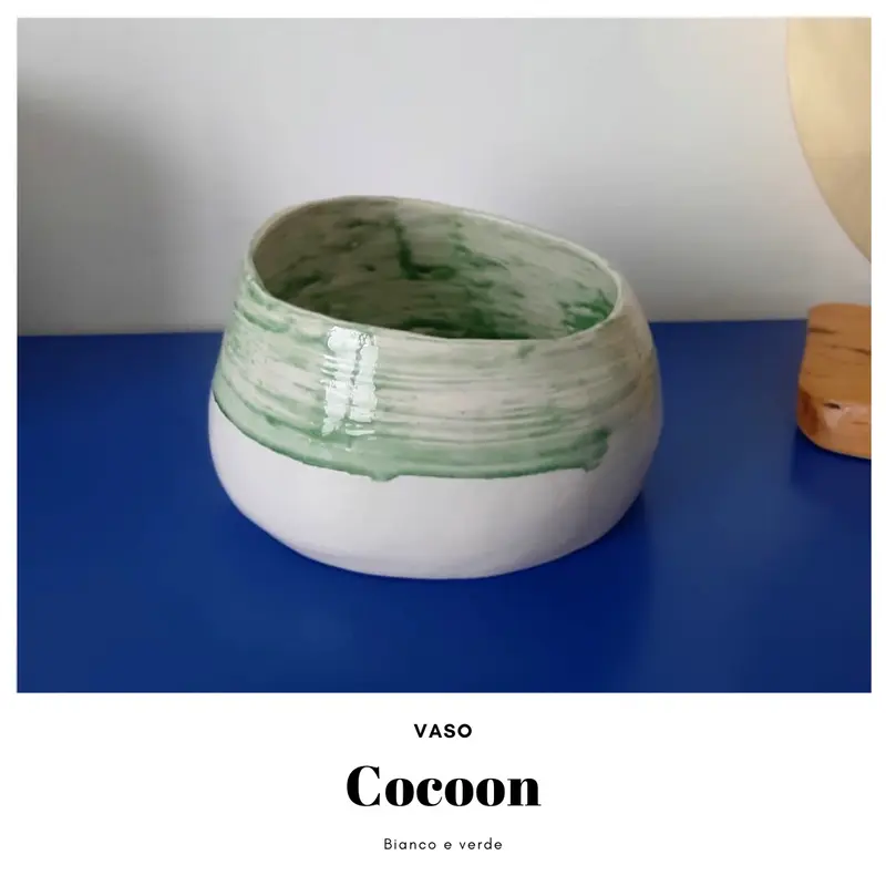 Vaso in ceramica Cocoon