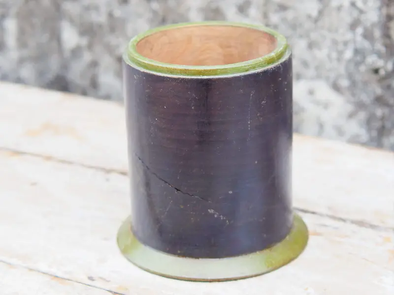 Vaso in legno dipinto    cod.VAS12