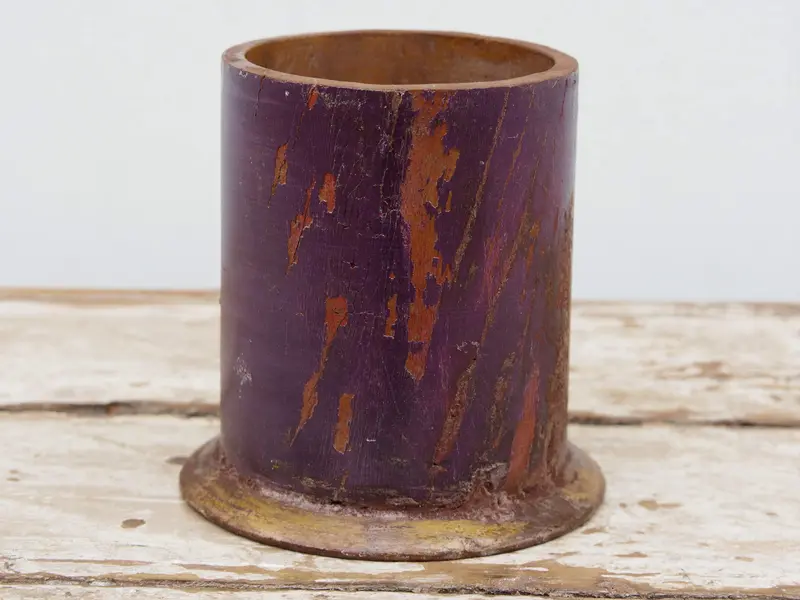 Vaso in legno dipinto cod.VAS2