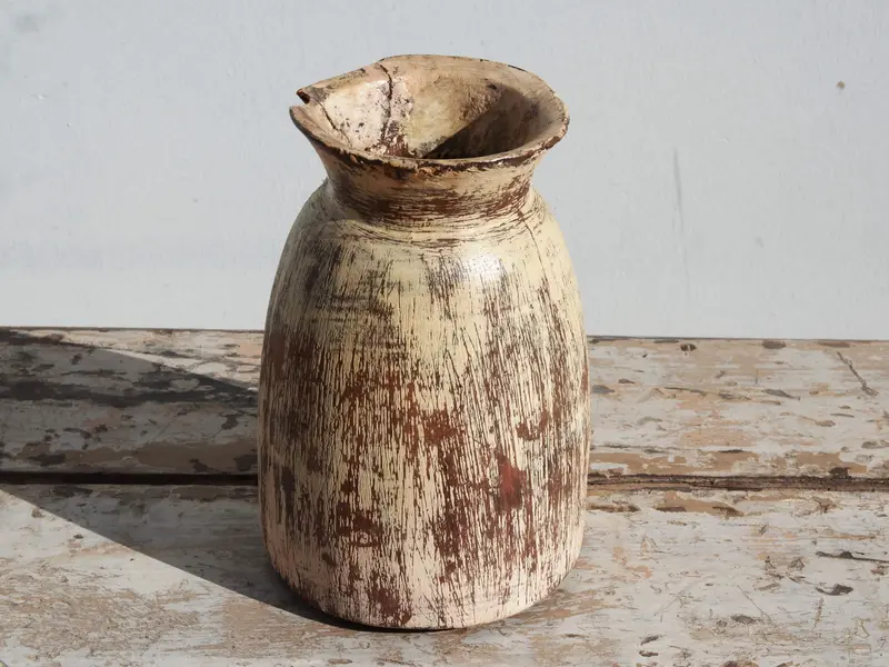 Vaso In Legno Dipinto      cod.VID101