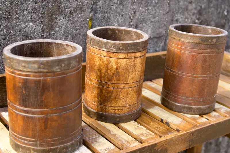 Vaso in legno