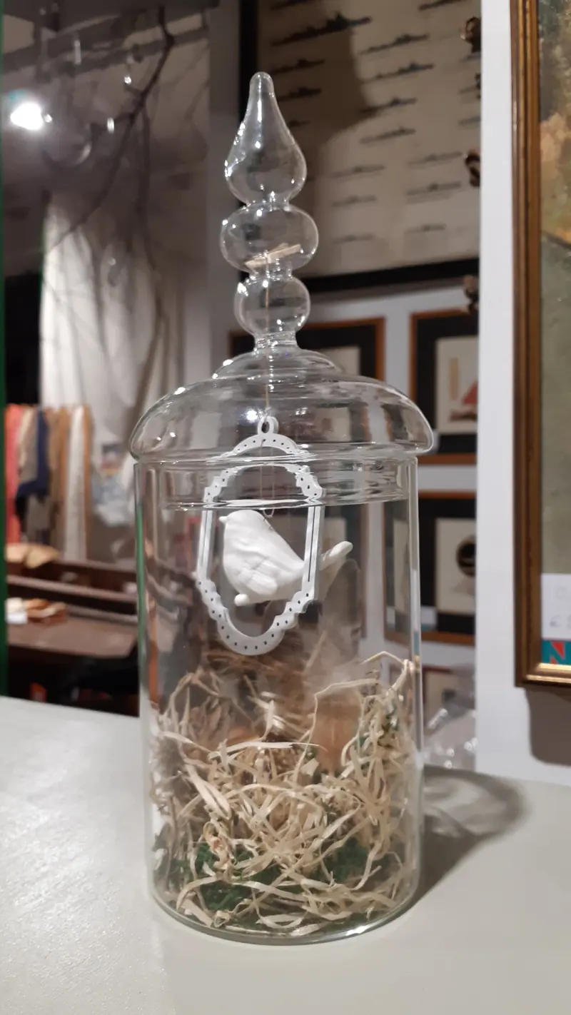 Vaso in vetro decorativo