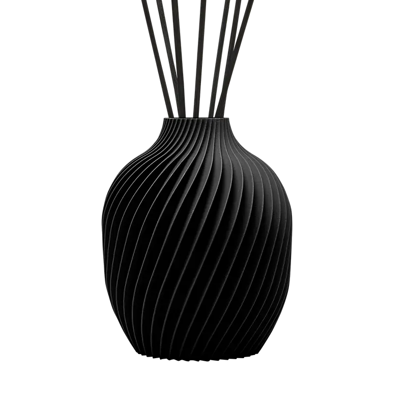 Vaso nero con ricarica da 50 ml Caldi Agrumi