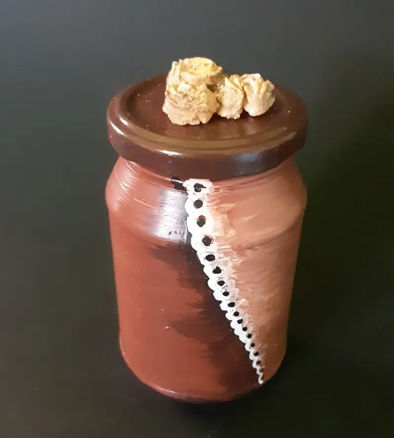 Vaso pizzo e biscotti