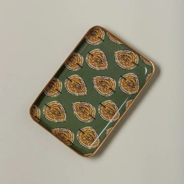 Vassoio decorato - Deco floreali - Rettangolare