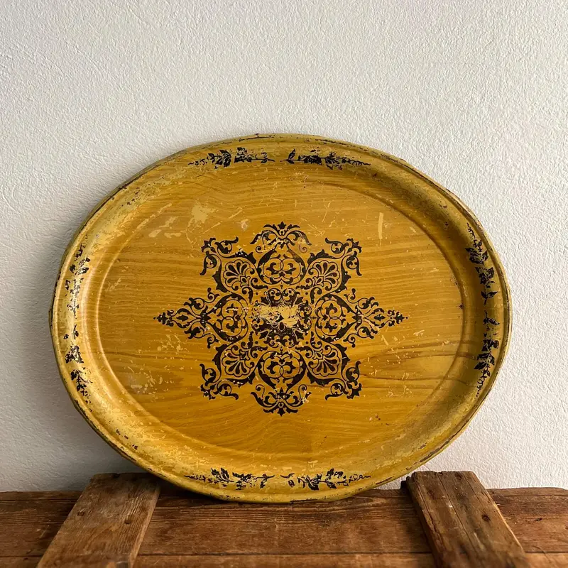 Vassoio ovale - Metallo - Vintage