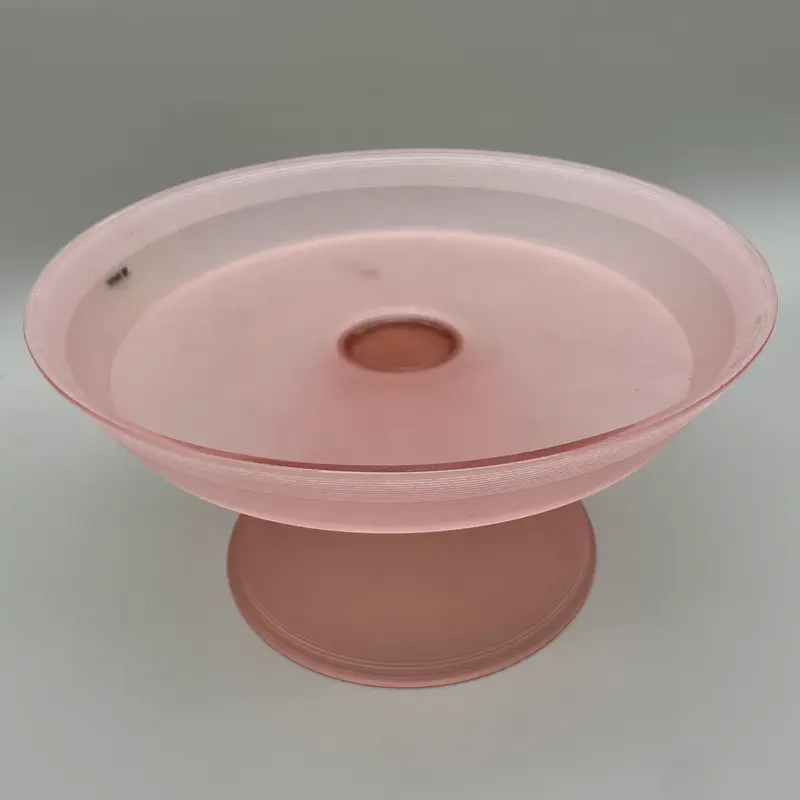 VeArt alzata in vetro opalino rosa design Scorzè Venezia 2010 ca