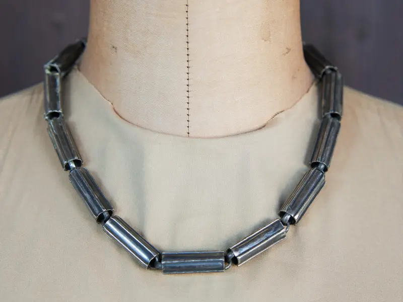 vecchia collana girocollo in argento india cod.COLL132