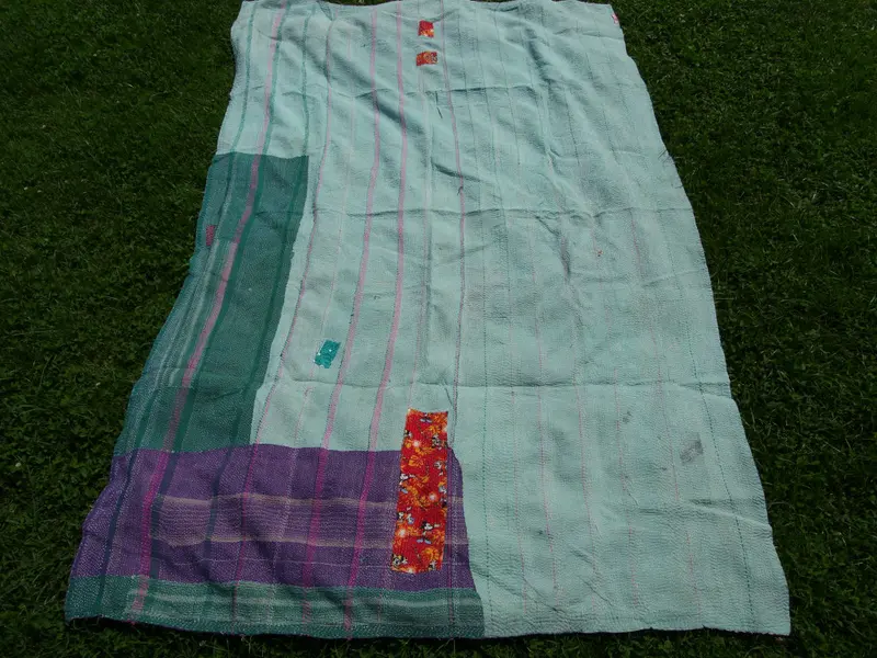 Vecchio tessuto Indiano patchwork   cod.M2801