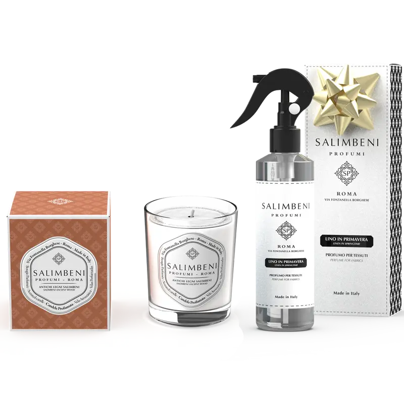 Vela Perfumada 190gr (fragrância à sua escolha) + Spray para Tecido Linho em Primavera como Teste Gratuito