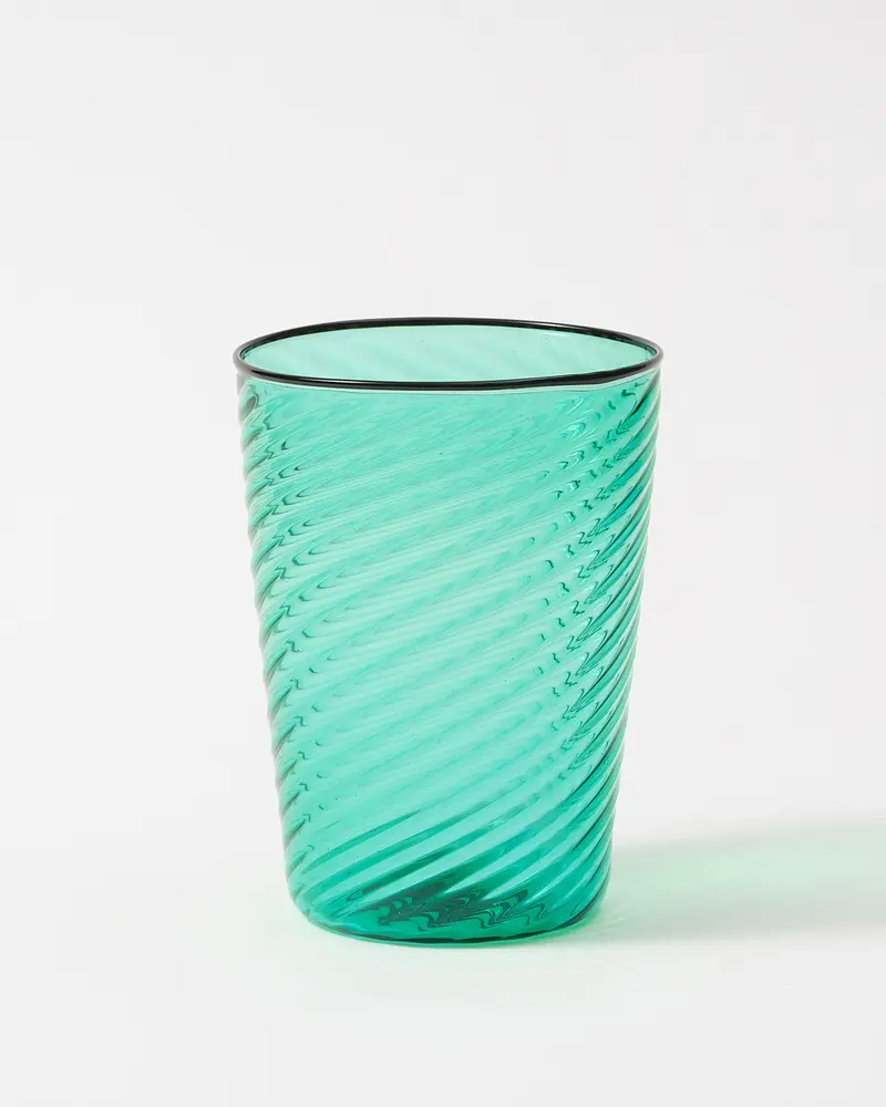 Venezia Water Glass, Green