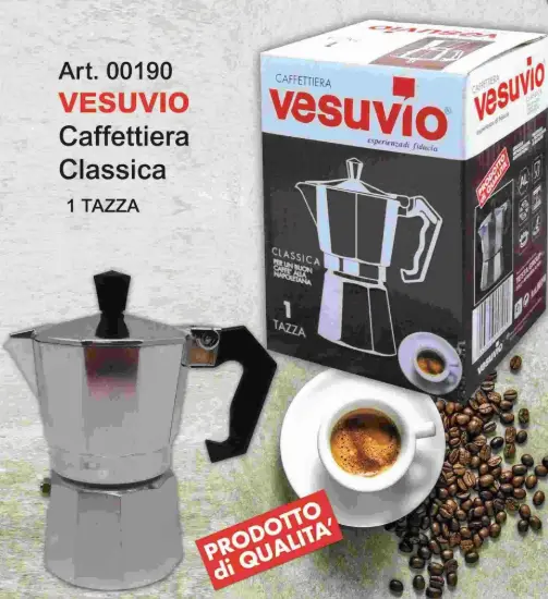 VESUVIO CAFFETTIERA CLASSICA 1TZ MOKA