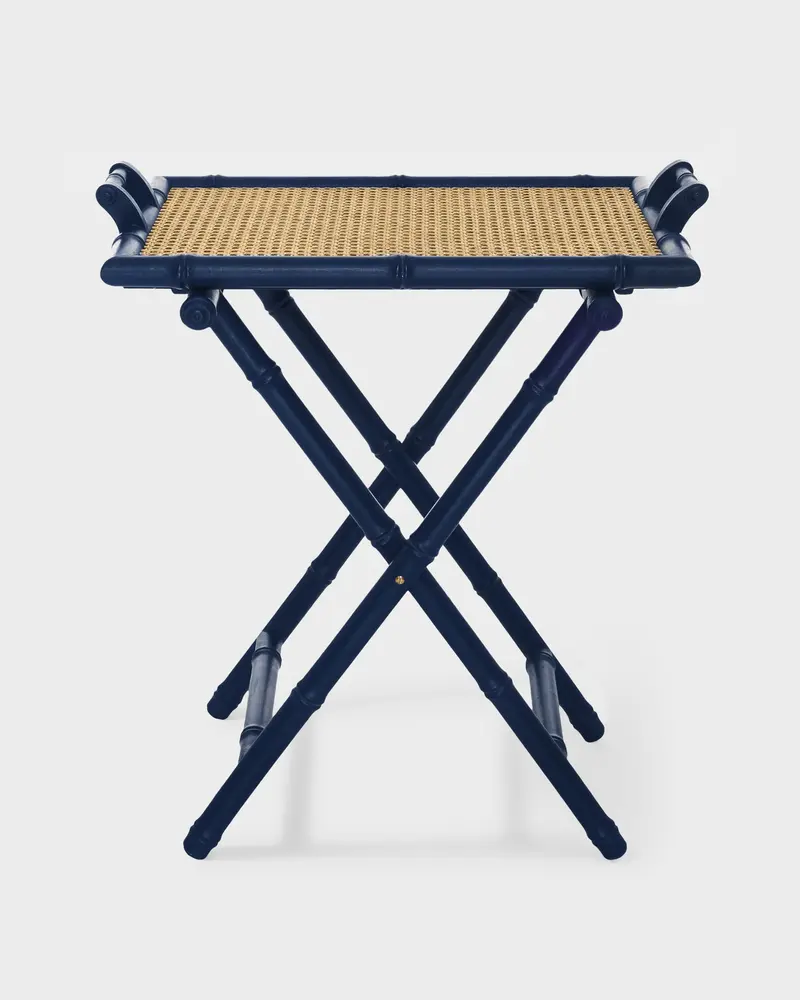 Vienna Folding Tray Table Blue