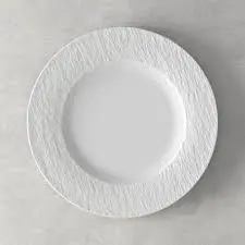 VILLEROY & BOCH - LINEA MANUFACTURE ROCK Piatto Piano Bianco 27cm