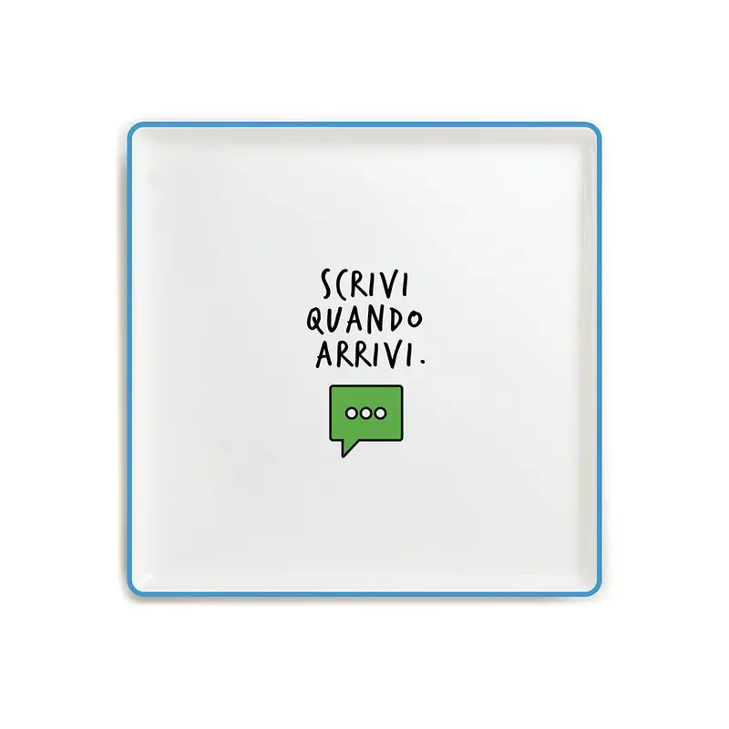 Vuotatasche Smile Scrivi Quando Arrivi cm19x19