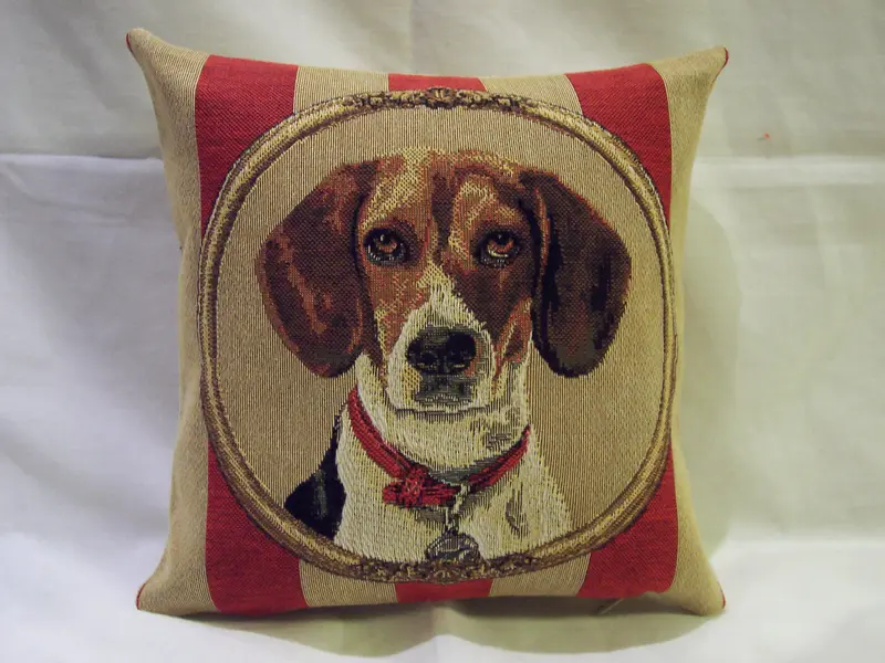 WALLPAPER BEAGLE PILLOW TAPESTRY