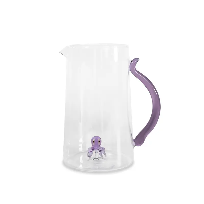 WD LIFE STYLE - MONTEREY LINE CARAFFA IN VETRO DECORO POLIPO