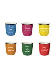 WD Lifestyle - Set 6 Tazzine Colorate