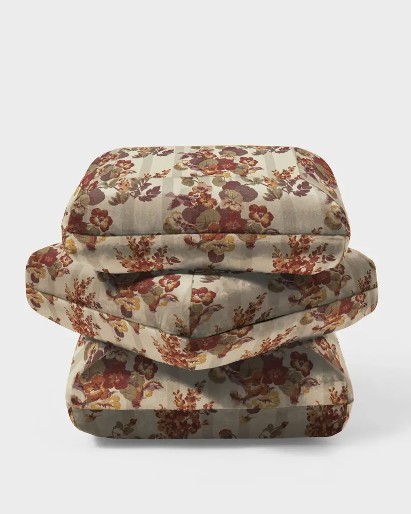 Wisteria Cotton Pouf