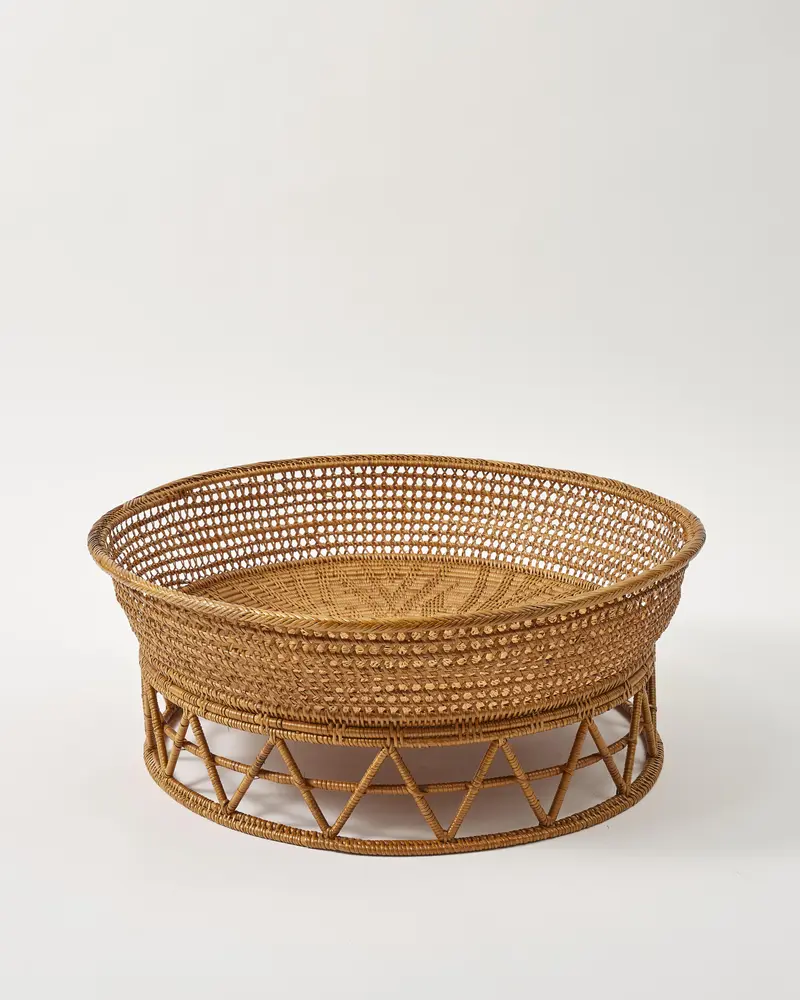 Woven Natural Breakfast Tray, Medium