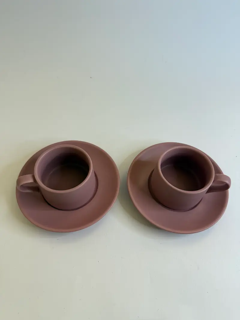 Zafferano - Tazzina Caffè Rosa antico