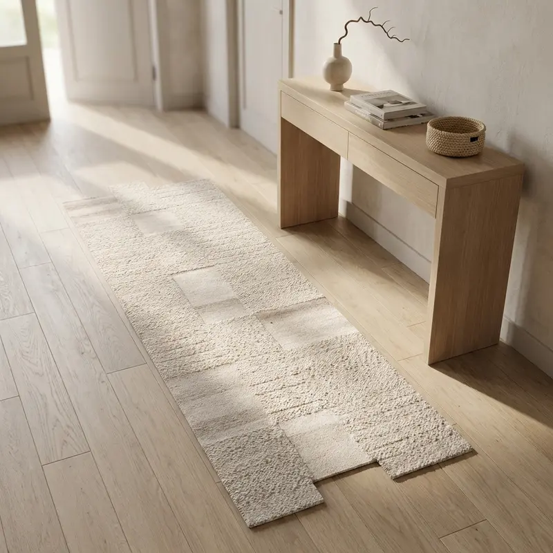 Zenone - tappeto in lana beige 160x230