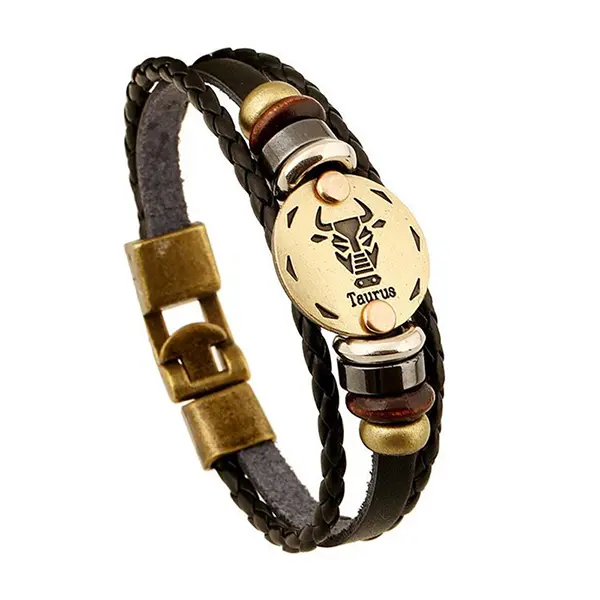 "Zodiac" - bracciali segni zodiacali in pelle - IN ESCLUSIVA