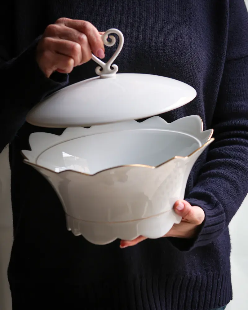 Zuppiera porcellana Limoges J.L coquet mod samoa